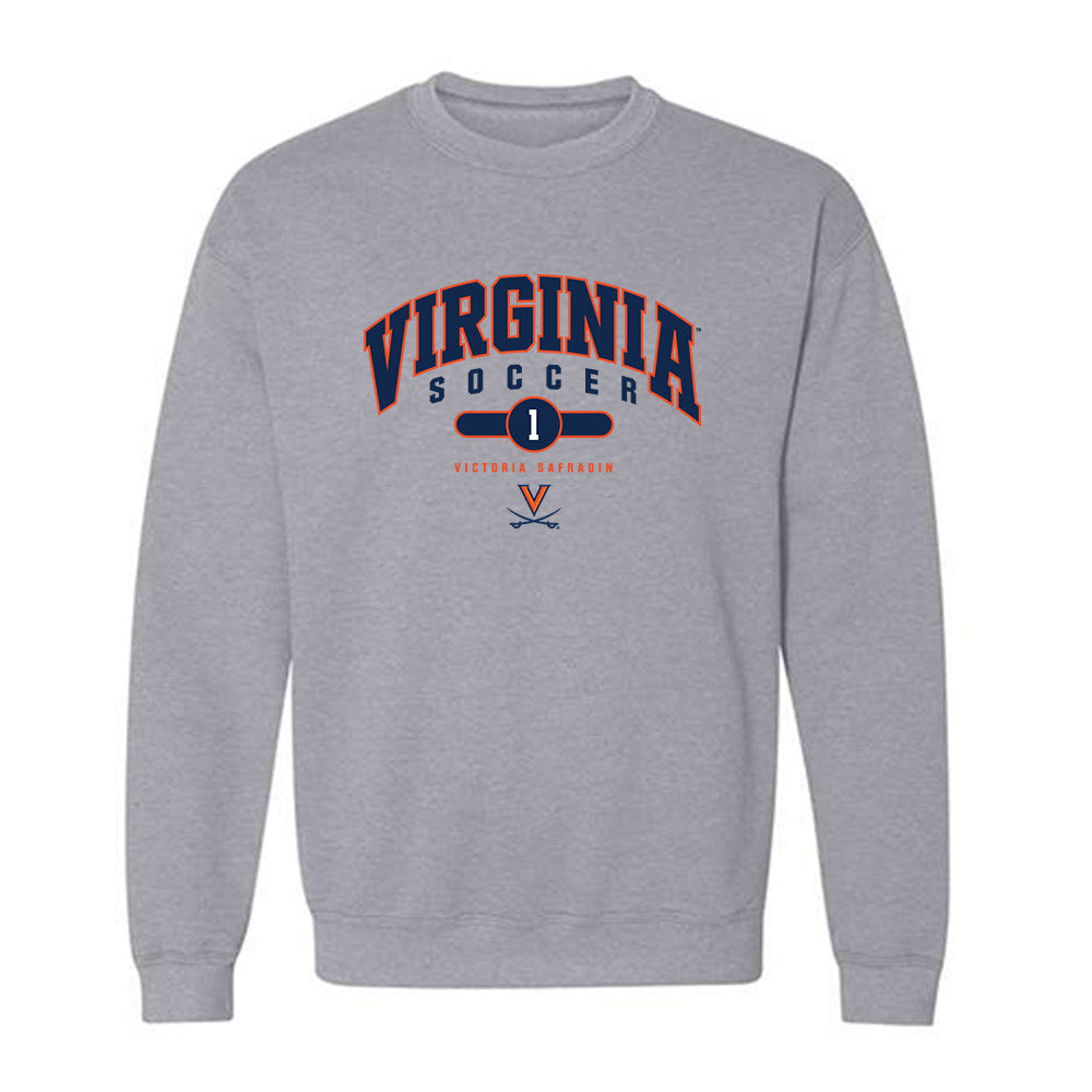 Virginia - NCAA Women's Soccer : Victoria Safradin - Fashion Shersey Crewneck Sweatshirt-0