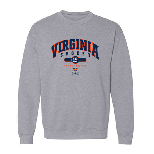 Virginia - NCAA Men's Soccer : Triton Beauvois - Fashion Shersey Crewneck Sweatshirt-0