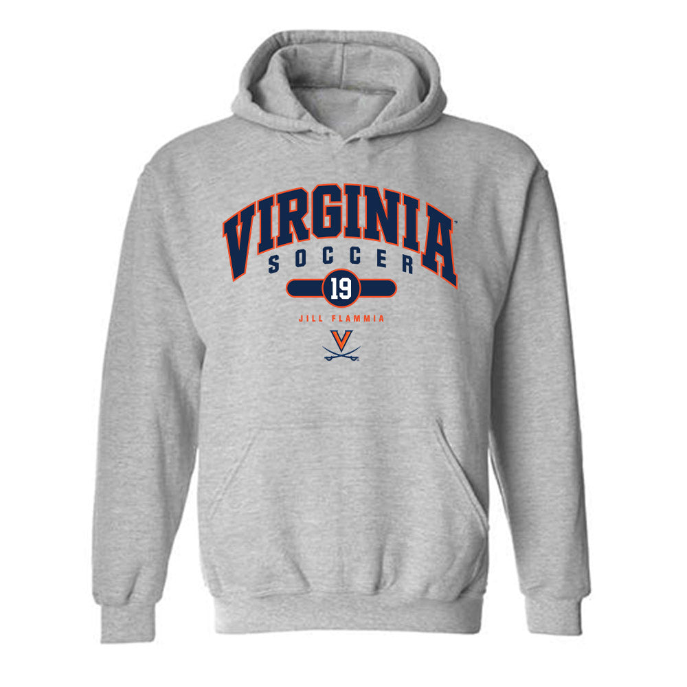 Virginia - NCAA Women's Soccer : Jill Flammia - Fashion Shersey Hooded Sweatshirt-0