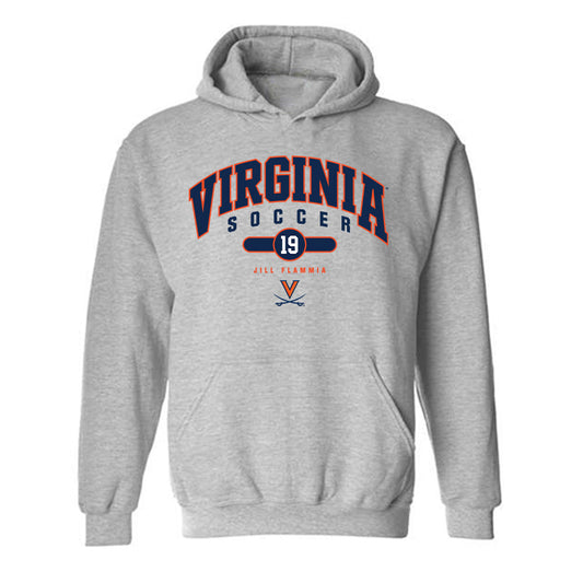 Virginia - NCAA Women's Soccer : Jill Flammia - Fashion Shersey Hooded Sweatshirt-0
