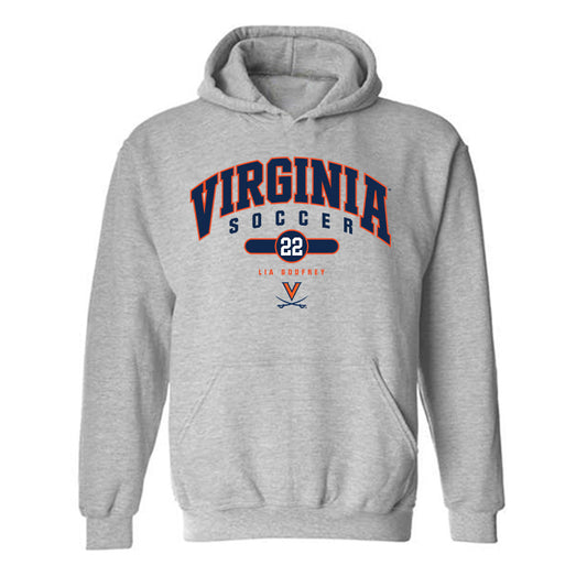 Virginia - NCAA Women's Soccer : Lia Godfrey - Fashion Shersey Hooded Sweatshirt-0