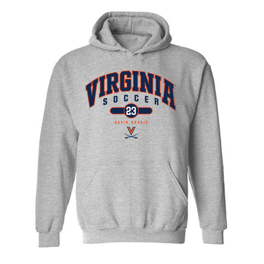 Virginia - NCAA Men's Soccer : David Okorie - Fashion Shersey Hooded Sweatshirt-0