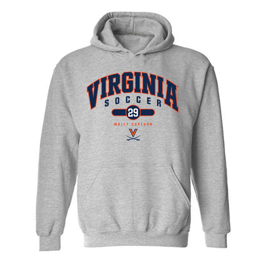 Virginia - NCAA Women's Soccer : Molly Carlson - Fashion Shersey Hooded Sweatshirt-0