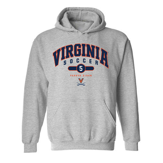 Virginia - NCAA Men's Soccer : Parker Sloan - Fashion Shersey Hooded Sweatshirt-0