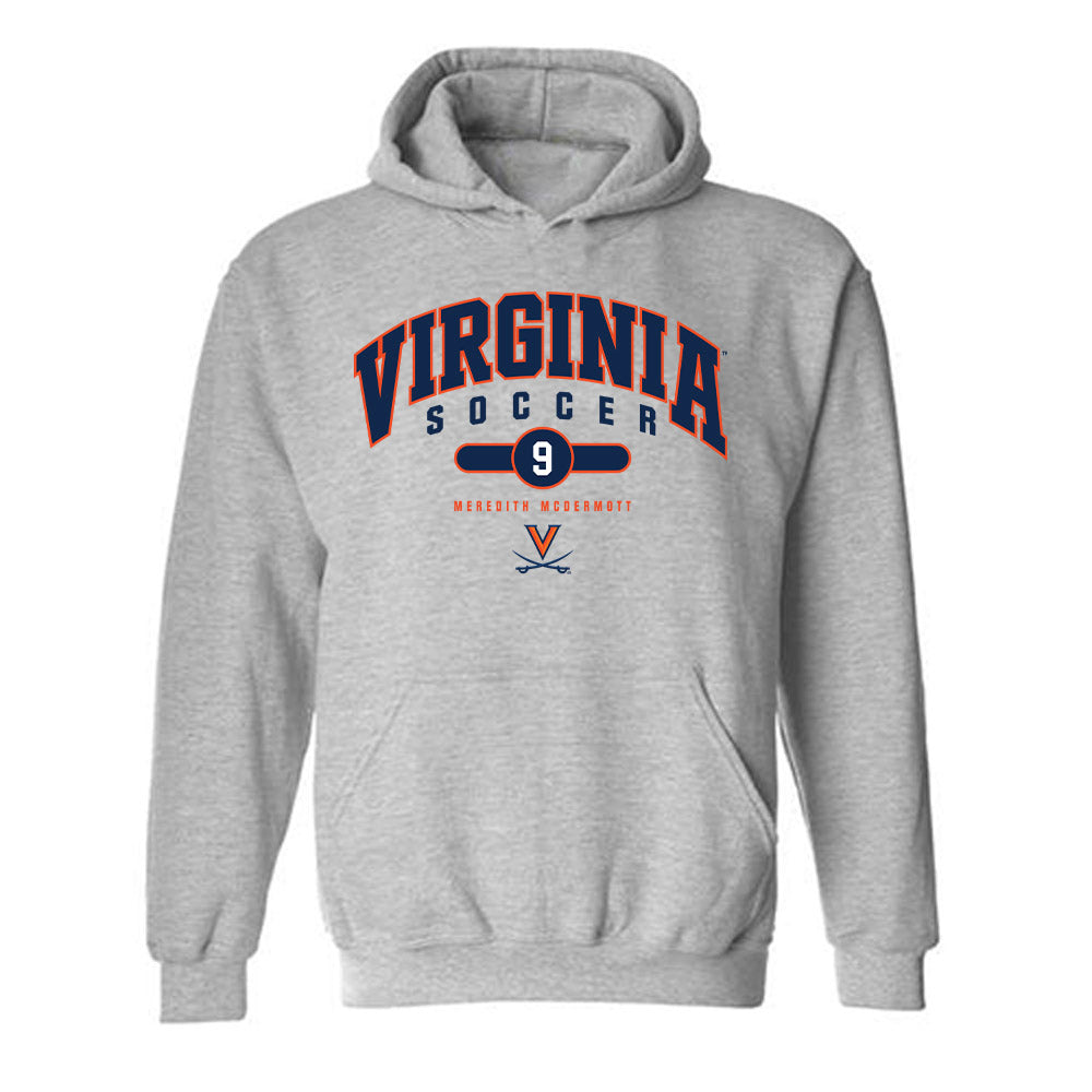 Virginia - NCAA Women's Soccer : Meredith McDermott - Fashion Shersey Hooded Sweatshirt-0
