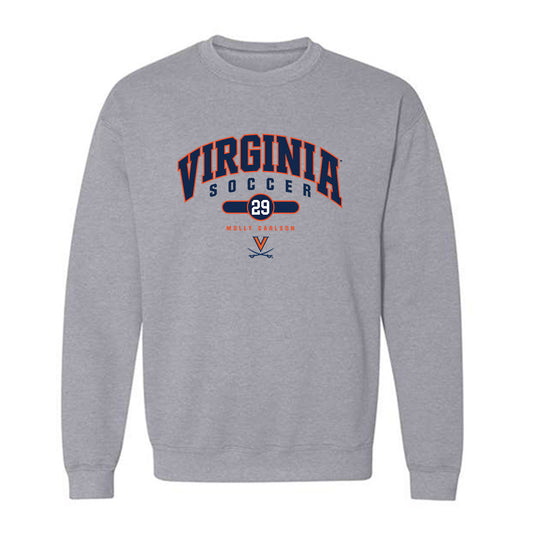 Virginia - NCAA Women's Soccer : Molly Carlson - Fashion Shersey Crewneck Sweatshirt-0