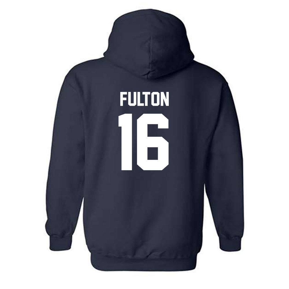 Virginia - NCAA Men's Lacrosse : George Fulton - Classic Shersey Hooded Sweatshirt-1