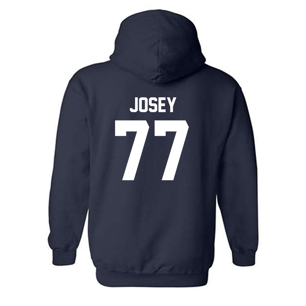 Virginia - NCAA Football : Noah Josey - Classic Shersey Hooded Sweatshirt-1