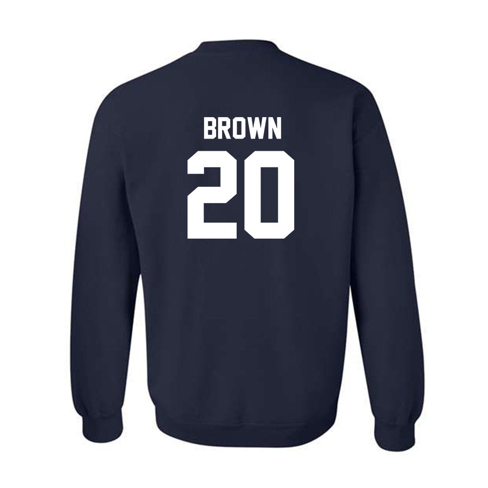 Virginia - NCAA Football : Xavier Brown - Classic Shersey Crewneck Sweatshirt-1