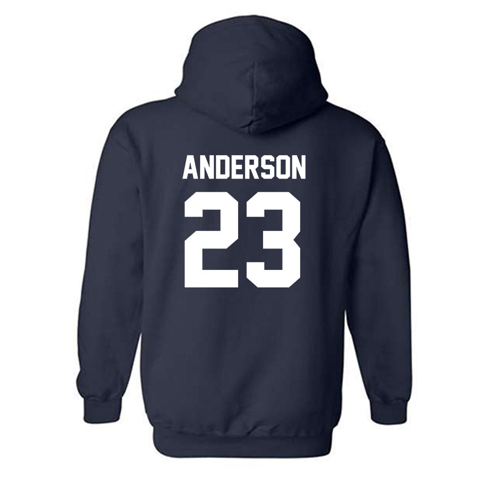 Virginia - NCAA Baseball : Ethan Anderson - Classic Shersey Hooded Sweatshirt-1