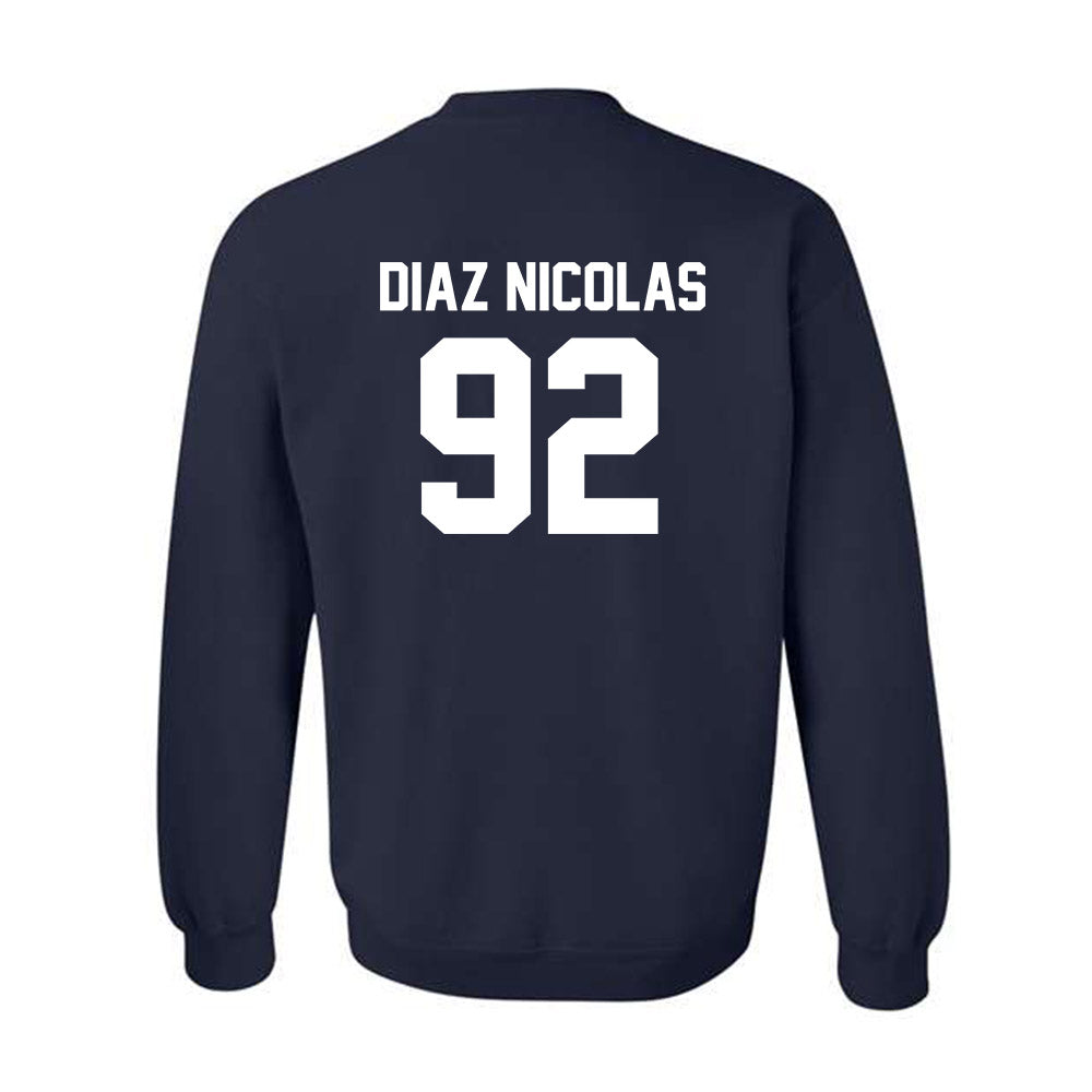 Virginia - NCAA Football : Jorge Diaz Nicolas - Classic Shersey Crewneck Sweatshirt-1