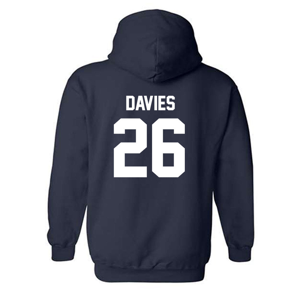 Virginia - NCAA Football : Ethan Davies - Classic Shersey Hooded Sweatshirt-1