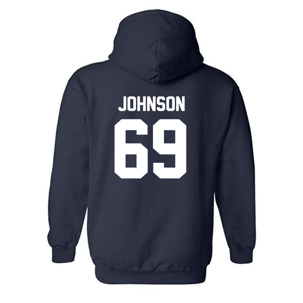 Virginia - NCAA Football : Luke Johnson - Classic Shersey Hooded Sweatshirt-1