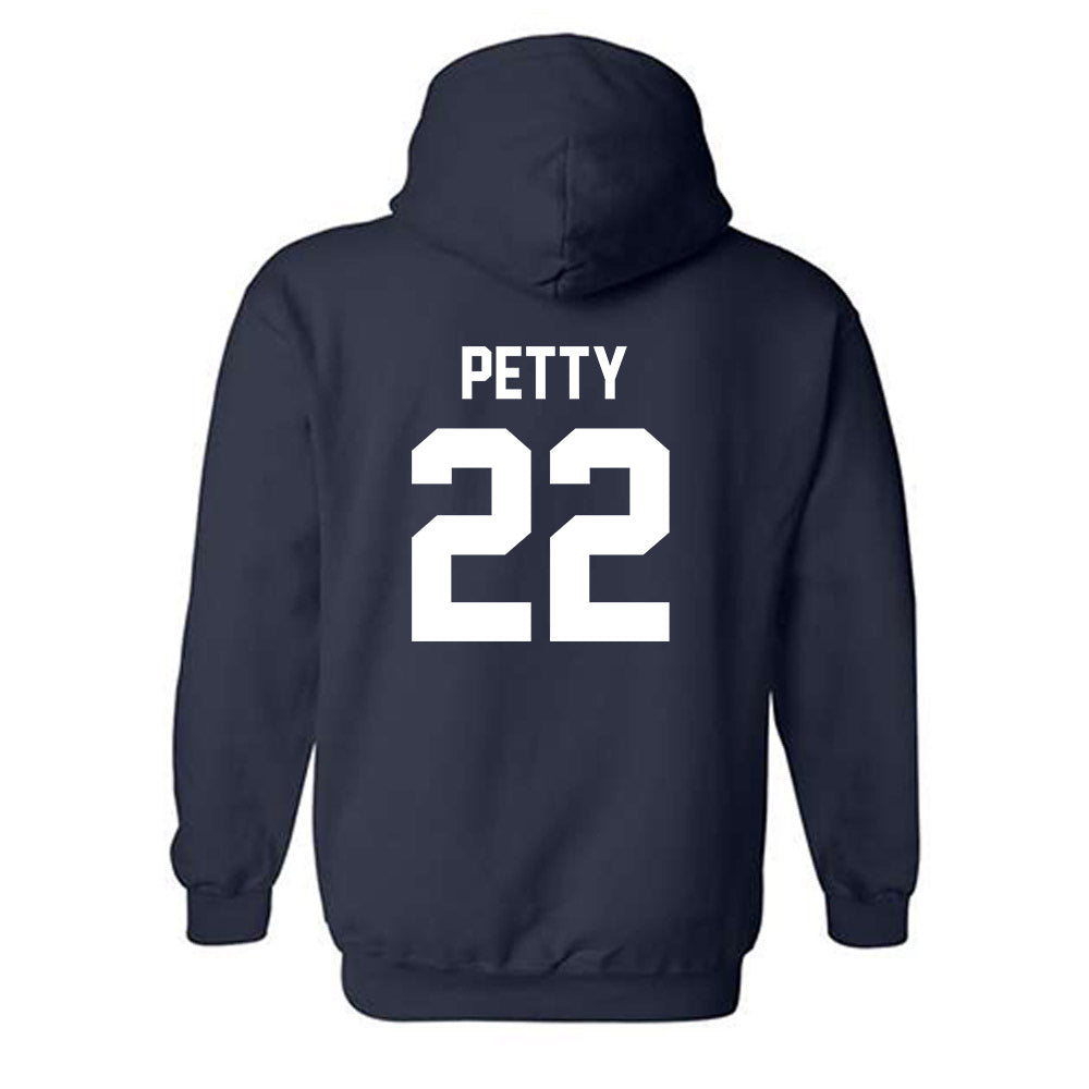 Virginia - NCAA Men's Lacrosse : Eli Petty - Classic Shersey Hooded Sweatshirt-1