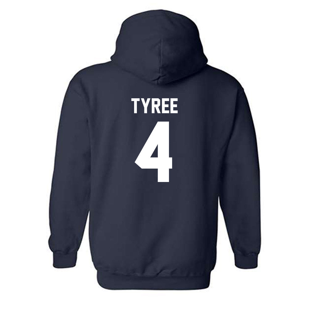 Virginia - NCAA Football : Chris Tyree - Classic Shersey Hooded Sweatshirt-1