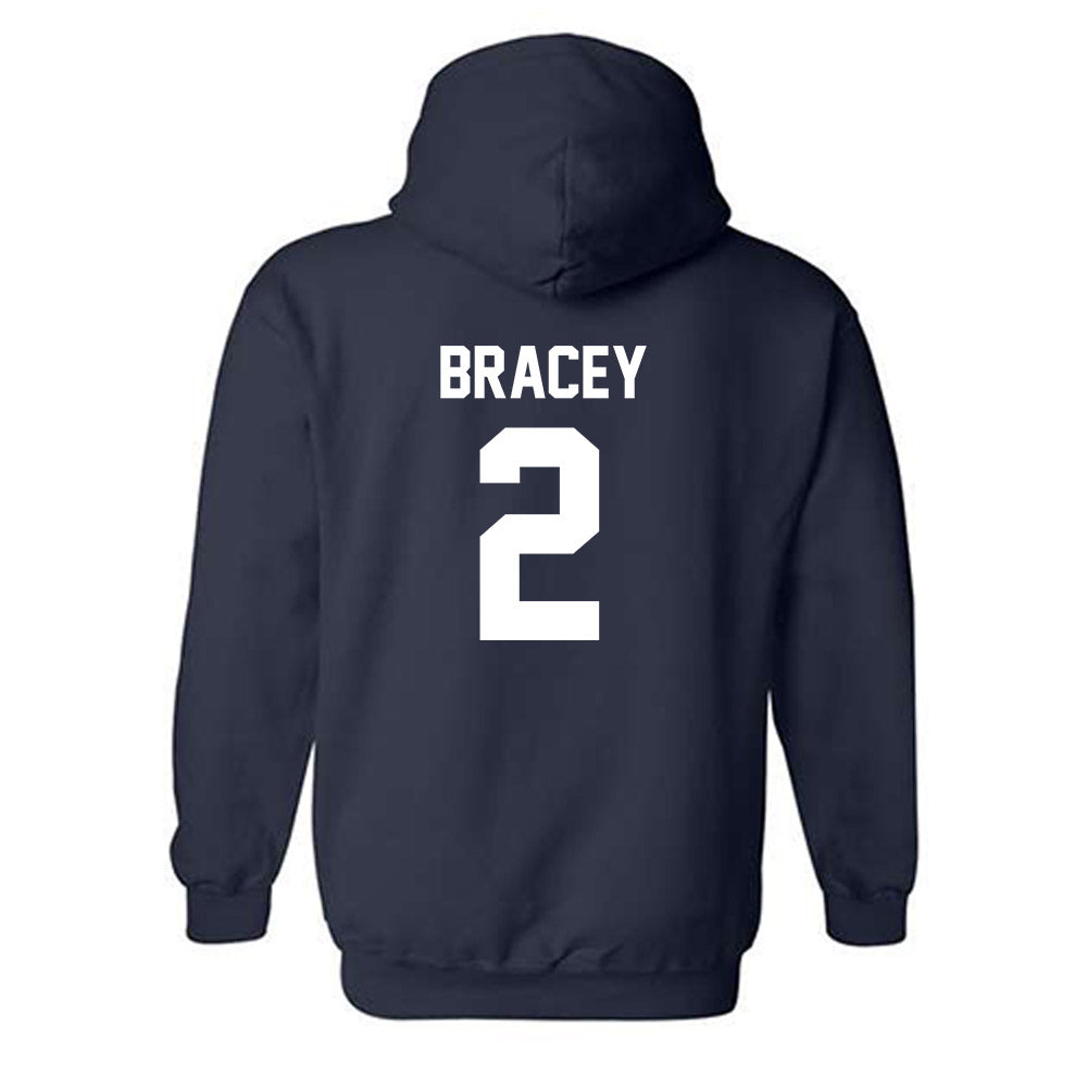 Virginia - NCAA Football : Stevie Bracey - Classic Shersey Hooded Sweatshirt-1