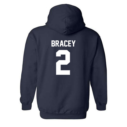 Virginia - NCAA Football : Stevie Bracey - Classic Shersey Hooded Sweatshirt-1