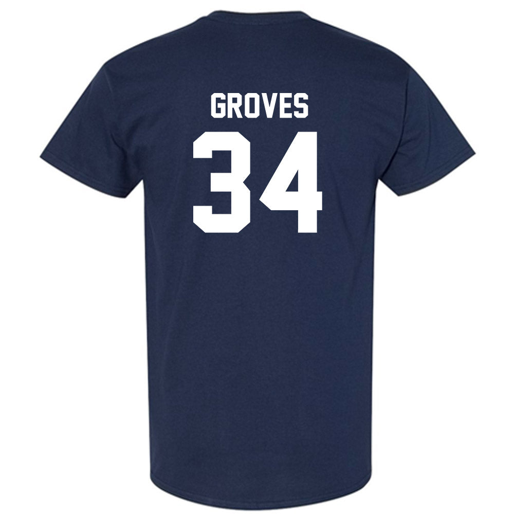 Virginia - NCAA Men's Basketball : Jacob Groves - Classic Shersey T-Shirt-1