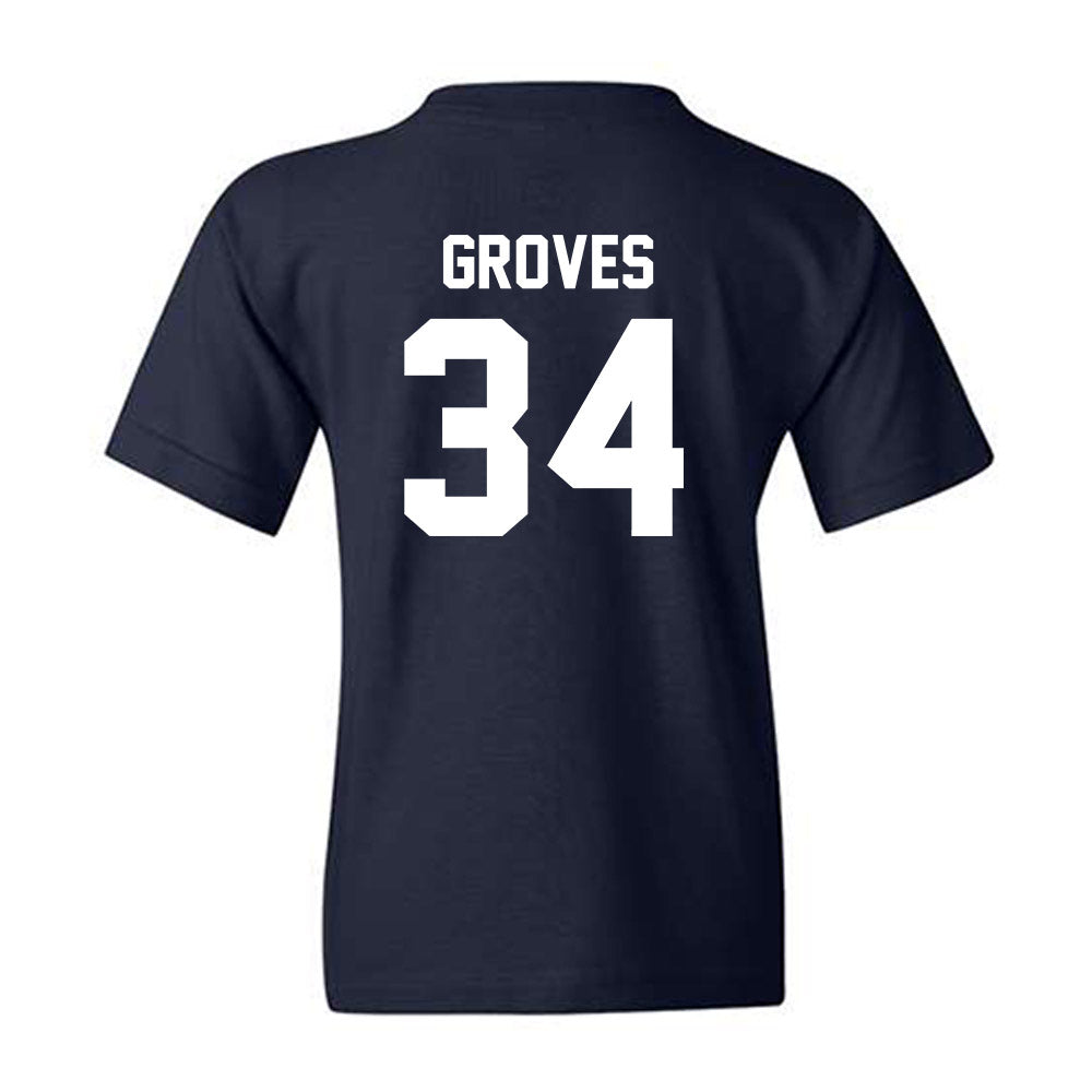 Virginia - NCAA Men's Basketball : Jacob Groves - Classic Shersey Youth T-Shirt-1