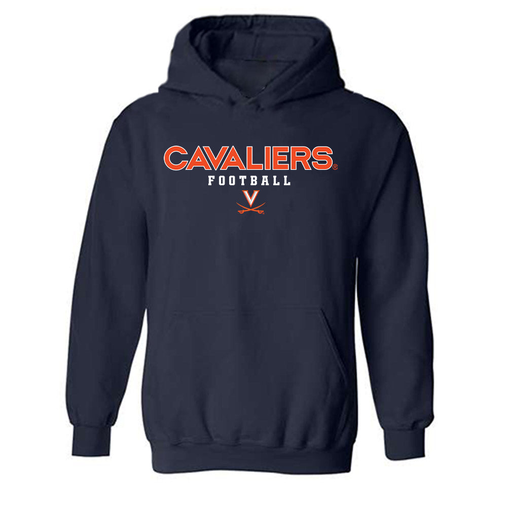 Virginia - NCAA Football : Ethan Minter - Classic Shersey Hooded Sweatshirt-0