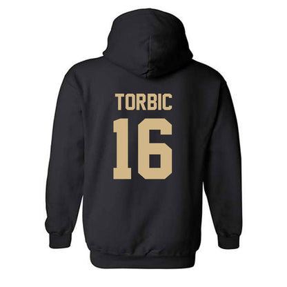 Wake Forest - NCAA Men's Soccer : Joel Torbic - Replica Shersey Hooded Sweatshirt