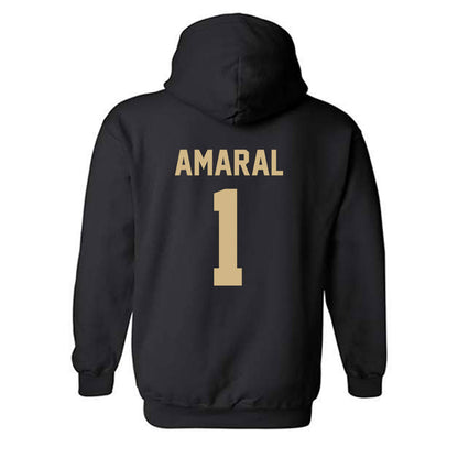 Wake Forest - NCAA Women's Soccer : Valentina Amaral - Replica Shersey Hooded Sweatshirt