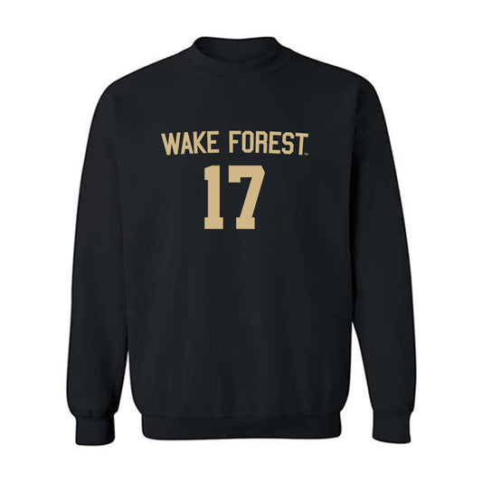 Wake Forest - NCAA Women's Soccer : Zaiba Ishaque - Replica Shersey Crewneck Sweatshirt-0