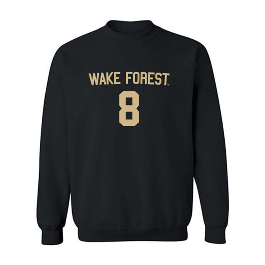 Wake Forest - NCAA Men's Soccer : David Nguema - Replica Shersey Crewneck Sweatshirt-0