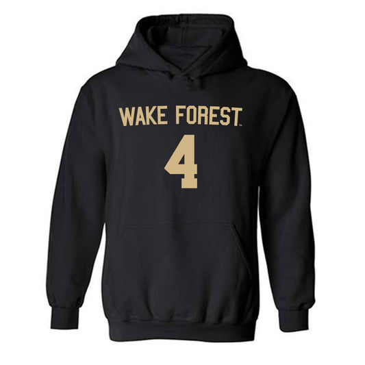 Wake Forest - NCAA Men's Soccer : Amoni Thomas - Replica Shersey Hooded Sweatshirt