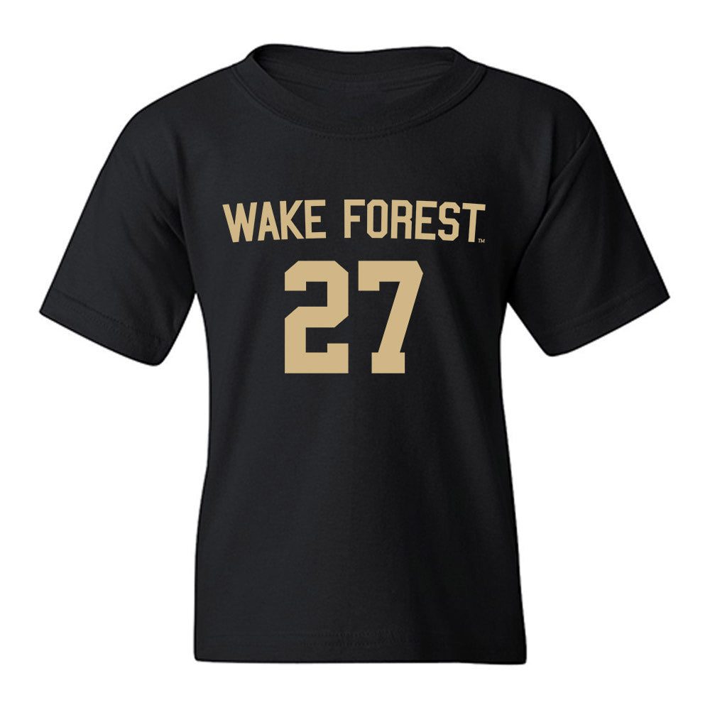 Wake Forest - NCAA Women's Soccer : Alicia Meincke - Replica Shersey Youth T-Shirt-0