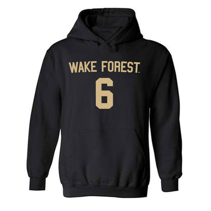 Wake Forest - NCAA Men's Soccer : Liam O'Gara - Replica Shersey Hooded Sweatshirt