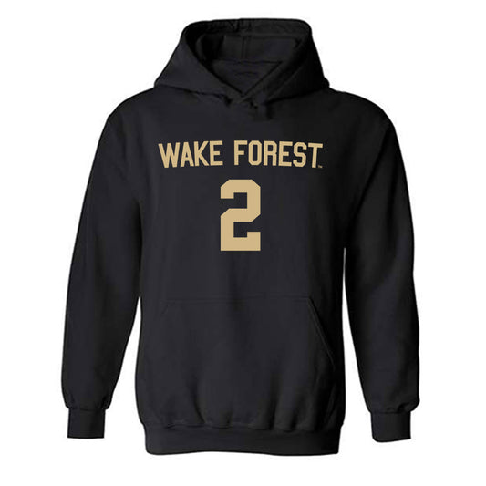 Wake Forest - NCAA Women's Soccer : Amaya Dawkins - Replica Shersey Hooded Sweatshirt