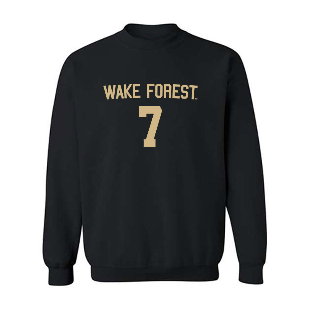 Wake Forest - NCAA Women's Soccer : Alejandra Gomez - Replica Shersey Crewneck Sweatshirt-0