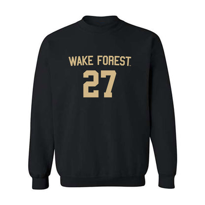 Wake Forest - NCAA Women's Soccer : Alicia Meincke - Replica Shersey Crewneck Sweatshirt-0