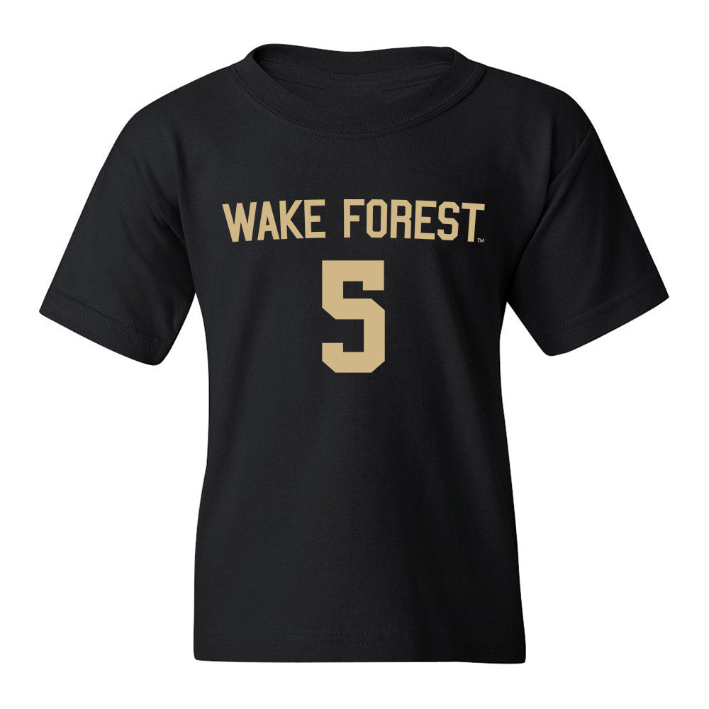 Wake Forest - NCAA Men's Soccer : Daniel Krueger - Replica Shersey Youth T-Shirt