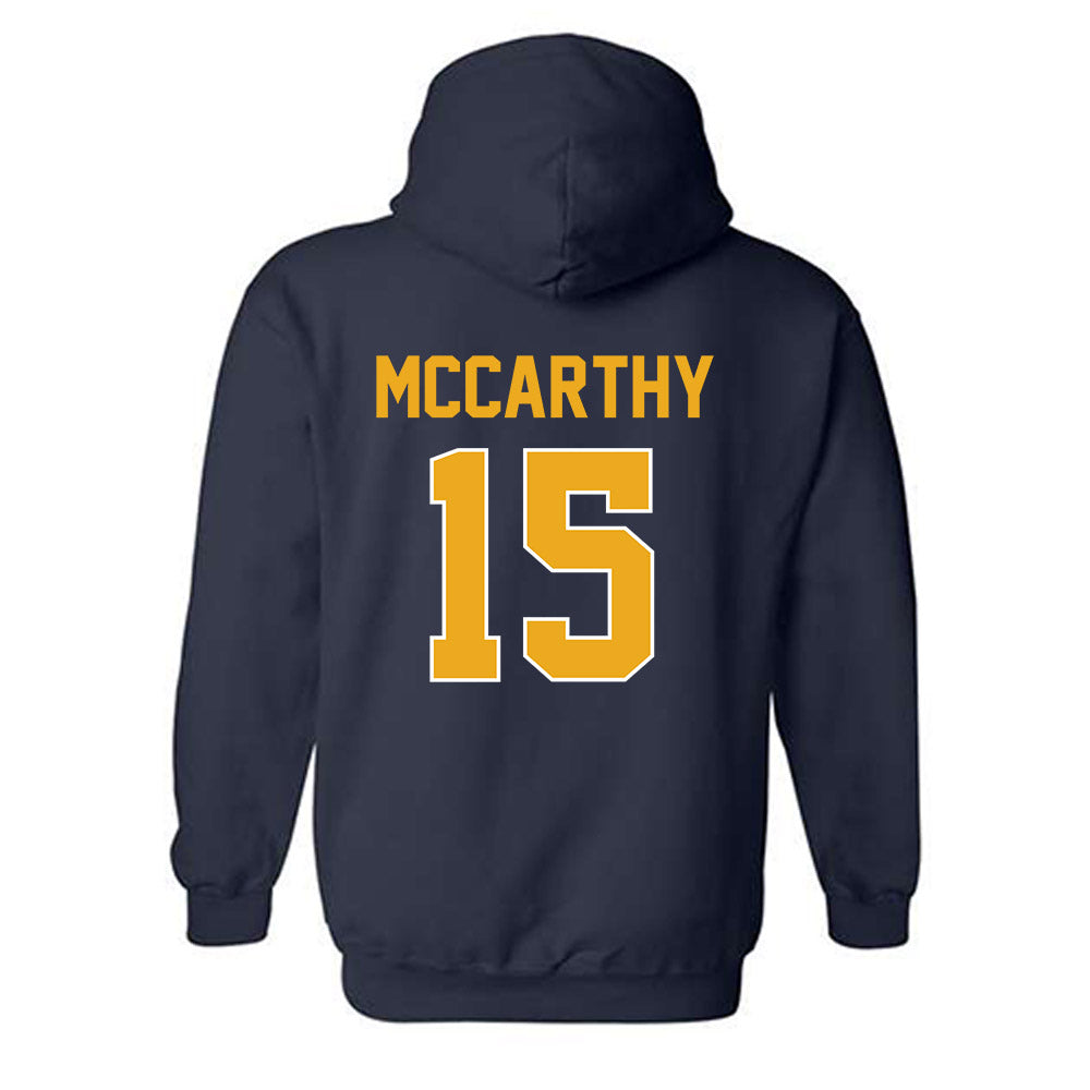 West Virginia - NCAA Women's Soccer : Lillian McCarthy - Replica Shersey Hooded Sweatshirt