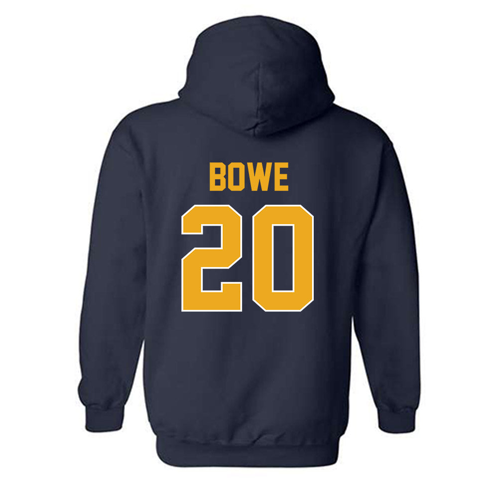 West Virginia - NCAA Men's Soccer : Thomas Bowe - Replica Shersey Hooded Sweatshirt-1