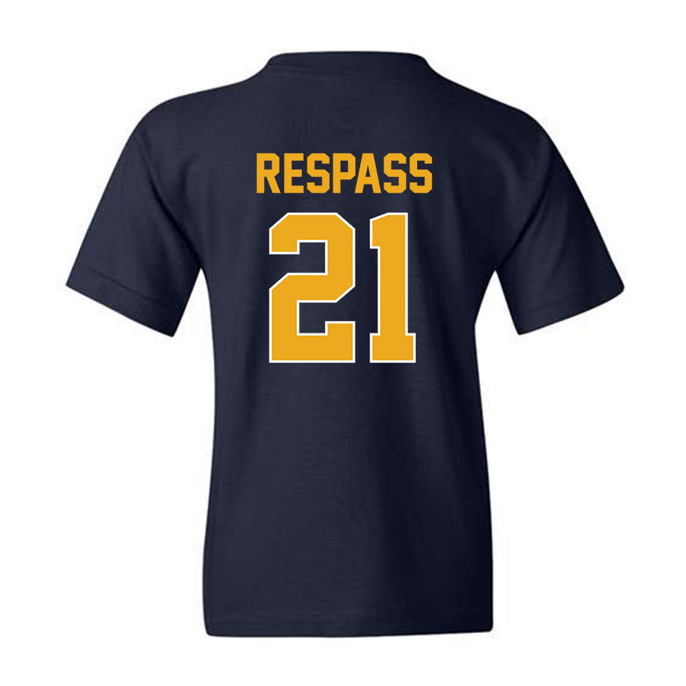West Virginia - NCAA Women's Soccer : Ajanae Respass - Replica Shersey Youth T-Shirt