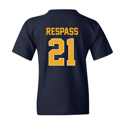 West Virginia - NCAA Women's Soccer : Ajanae Respass - Replica Shersey Youth T-Shirt