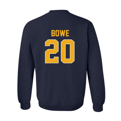 West Virginia - NCAA Men's Soccer : Thomas Bowe - Replica Shersey Crewneck Sweatshirt-1