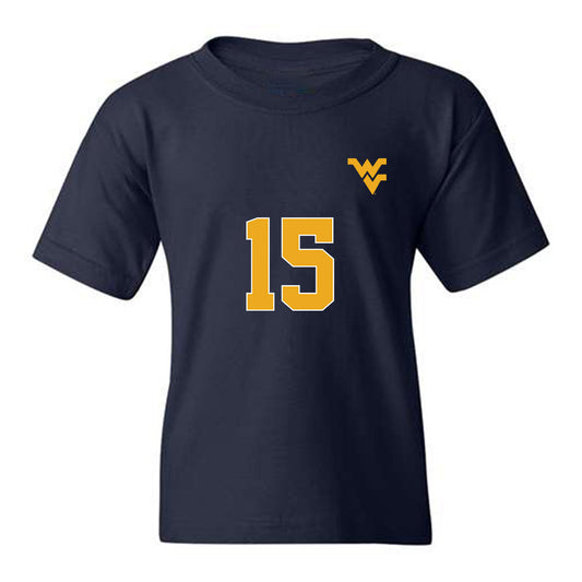 West Virginia - NCAA Men's Soccer : Sam Clark - Replica Shersey Youth T-Shirt