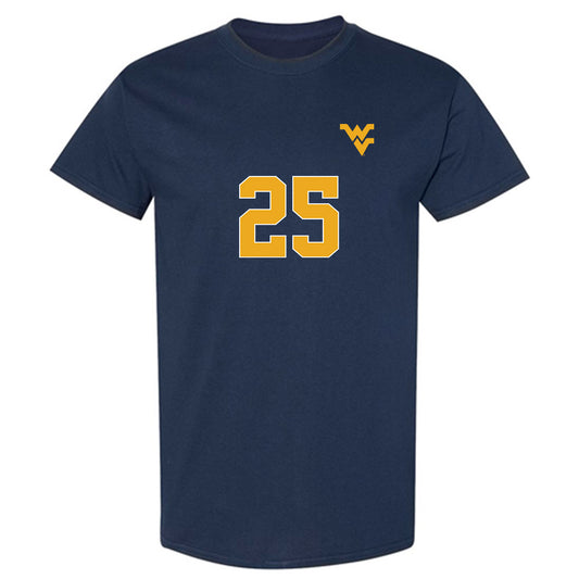 West Virginia - NCAA Men's Soccer : Dante Huckaby - Replica Shersey T-Shirt-0