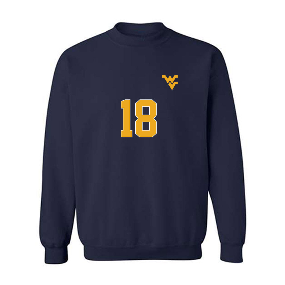 West Virginia - NCAA Women's Soccer : Kailyn Effah - Replica Shersey Crewneck Sweatshirt-0