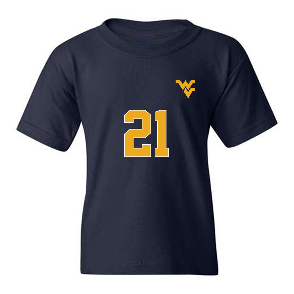 West Virginia - NCAA Women's Soccer : Ajanae Respass - Replica Shersey Youth T-Shirt