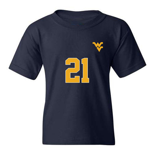 West Virginia - NCAA Women's Soccer : Ajanae Respass - Replica Shersey Youth T-Shirt