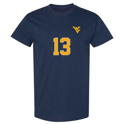 West Virginia - NCAA Men's Soccer : Steel Bayer - Replica Shersey T-Shirt-0