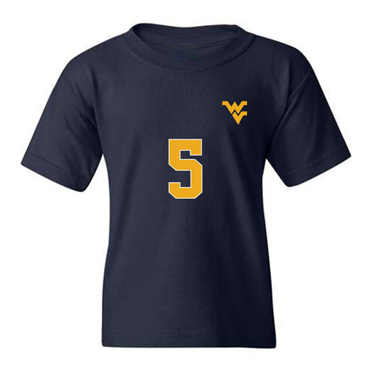 West Virginia - NCAA Women's Soccer : Taylor White - Replica Shersey Youth T-Shirt