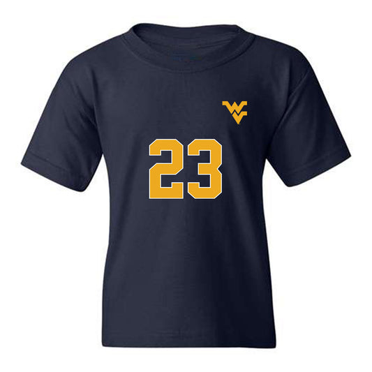 West Virginia - NCAA Men's Soccer : Ryan Baer - Replica Shersey Youth T-Shirt
