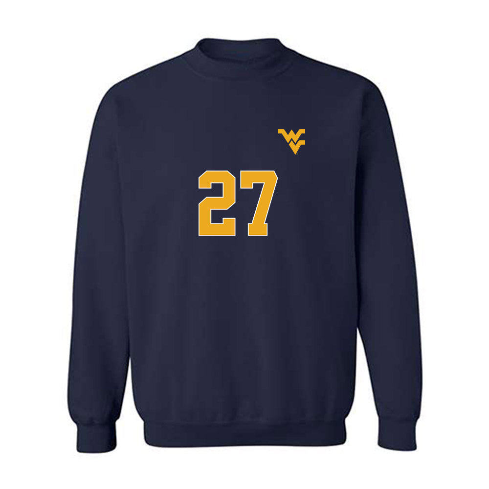 West Virginia - NCAA Women's Soccer : Isabel Ceaser - Replica Shersey Crewneck Sweatshirt-0