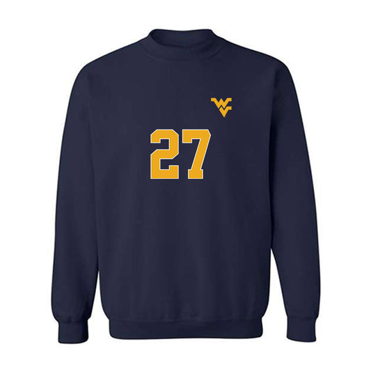 West Virginia - NCAA Women's Soccer : Isabel Ceaser - Replica Shersey Crewneck Sweatshirt-0